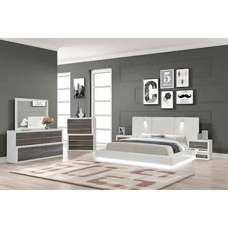 Contemporary 4-Piece Queen Bedroom Set