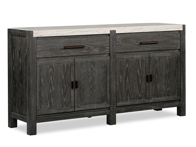 4-Door Marble Top Sideboard