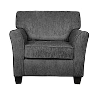 Transitional Chair with Reversible Cushions