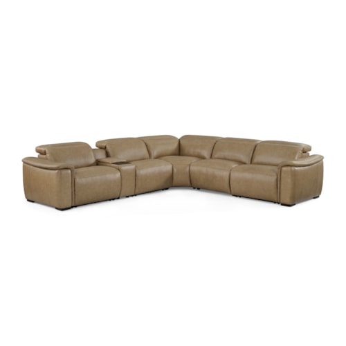 Transitional Power Sectional Sofa