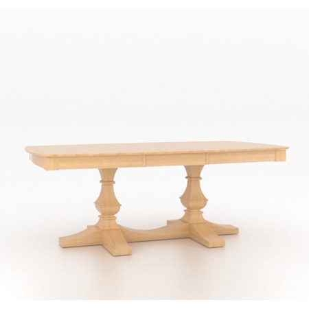 Boat Shape Table with Pedestal Base