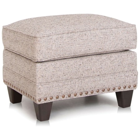 Ottoman With Nailhead Trim