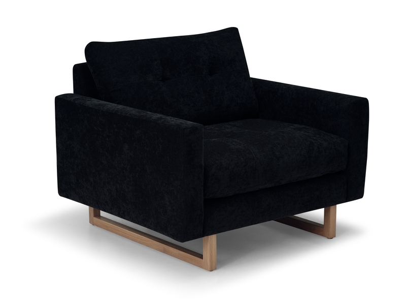 Transitional Chair with Track Arms