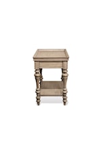 Riverside Furniture Corinne Chairside Table with Turned Legs