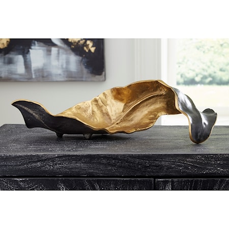 Melinda Black/Gold Finish Sculpture