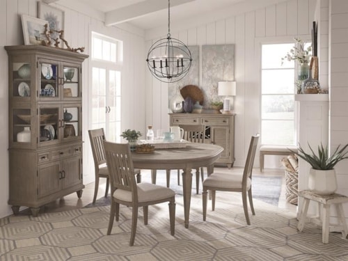 Transitional 5-Piece Dining Set