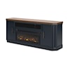 Benchcraft Landocken 83" TV Stand with Electric Fireplace