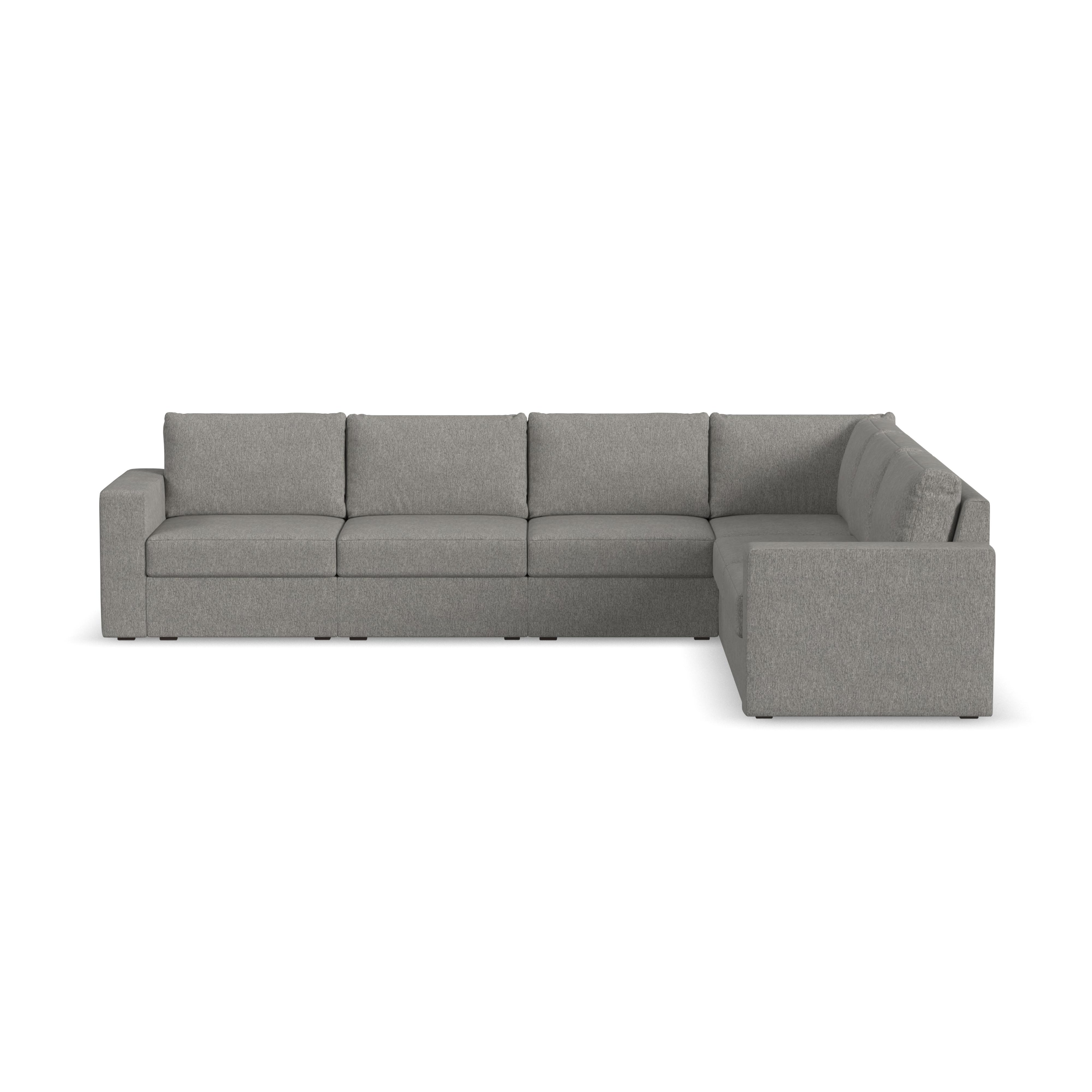 Flexsteel Flex Standard-Arm 6-Seat Sectional Sofa