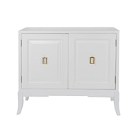 White Two Door Accent Chest