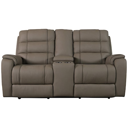 Casual Power Loveseat with Cupholders