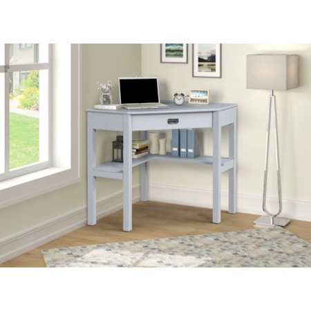 Gray Corner Desk