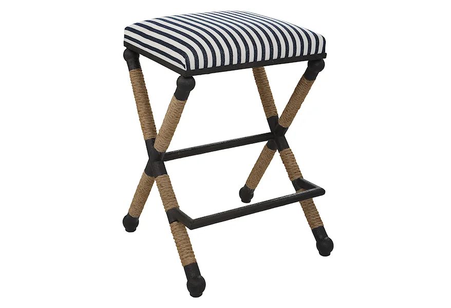 Braddock Braddock Backless Counter Stool by Uttermost at Z & R Furniture