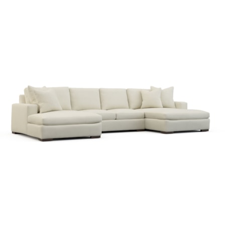 3-Piece Sectional with Chaises