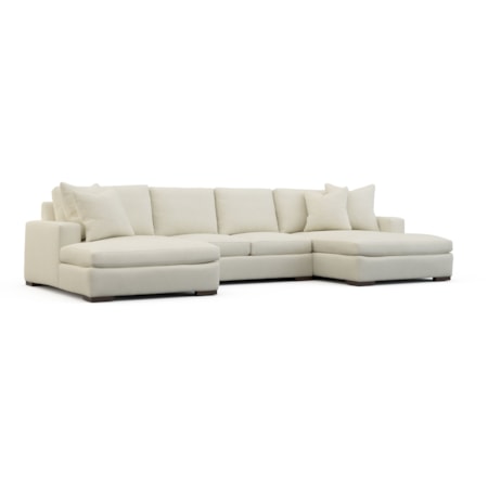 3-Piece Sectional with Chaises