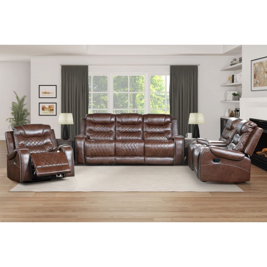 Sessom power reclining loveseat store with console