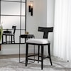 Uttermost Idris Idris Modern Wood Counter Stool