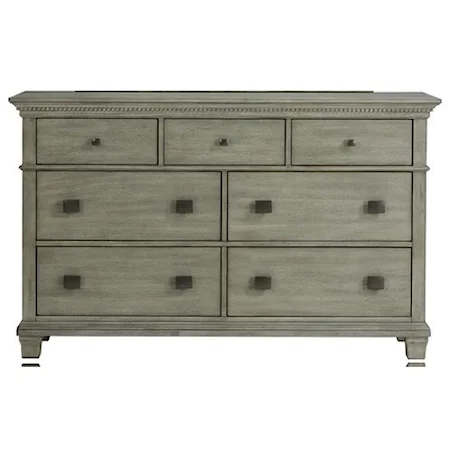 Transitional 7-Drawer Dresser