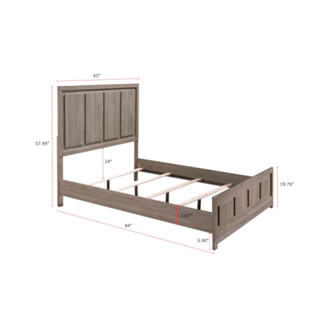 Queen Panel Bed