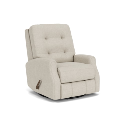 Button Tufted Swivel Glider Recliner