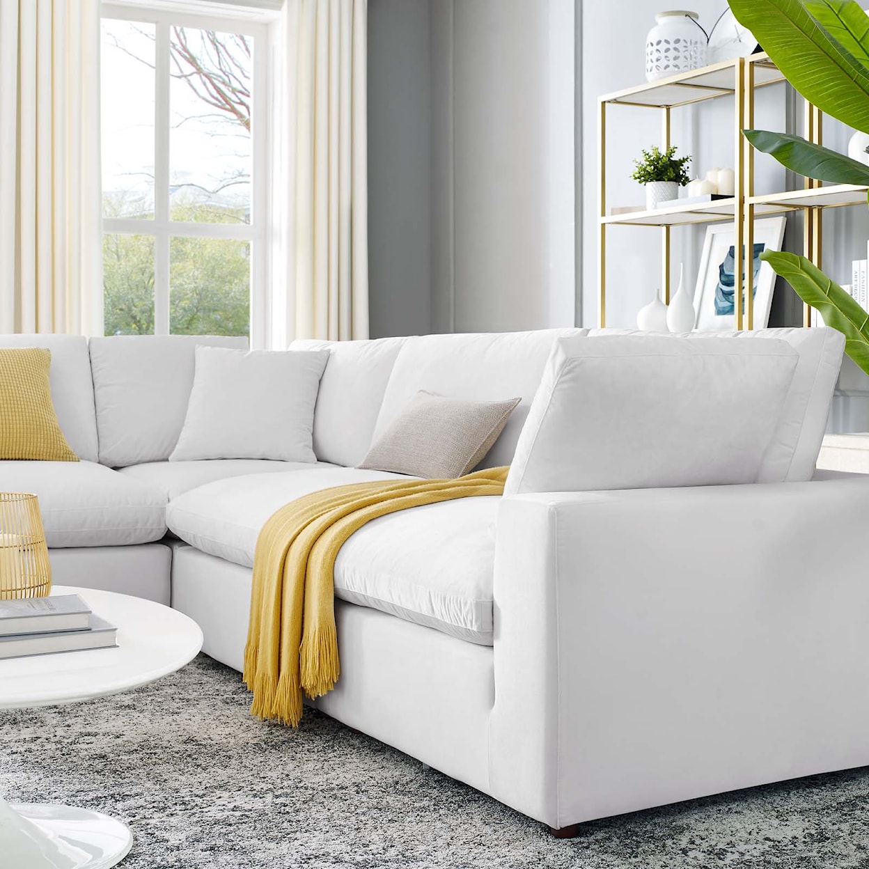 Modway Commix 5-Piece Sectional Sofa