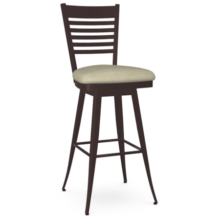 Upholstered Swivel Bar Stool