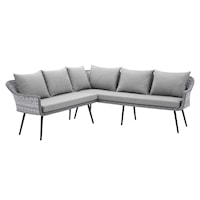 Outdoor Patio Wicker Rattan Sectional Sofa