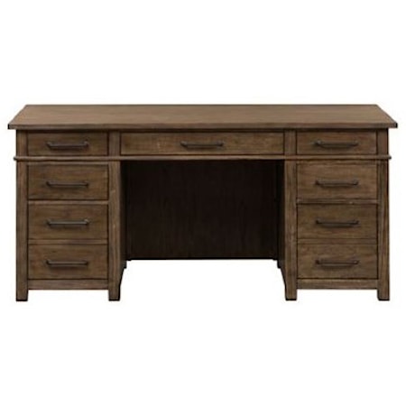 7-Drawer Double Pedestal Desk