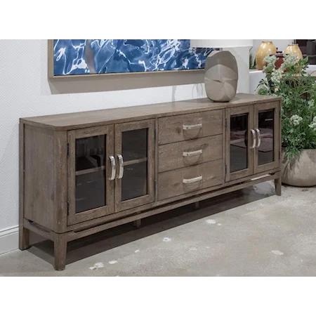 Transitional Four-Door Living Room Console