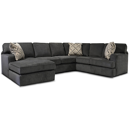 Casual 3-Piece Chaise Sectional Sofa