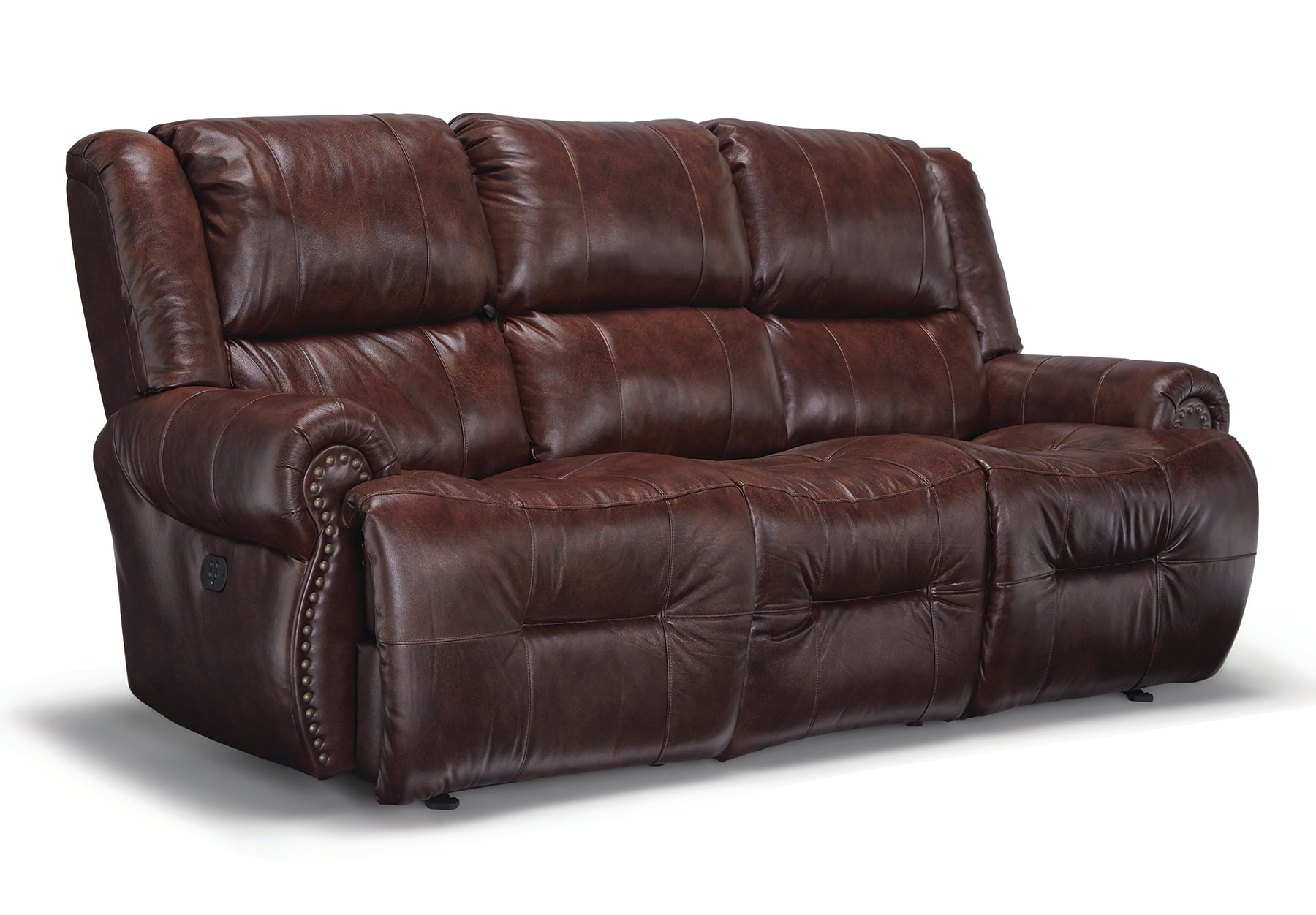 Bravo Furniture S960CA4 Space Saver Reclining Sofa With Drop Down Table ...