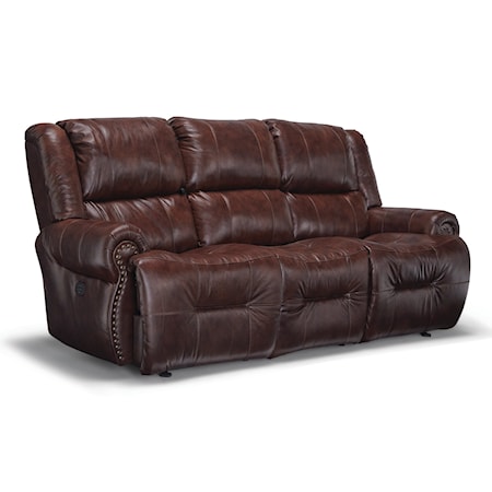 Wall Saver Reclining Sofa w/Drop Down Table