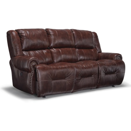 Wall Saver Reclining Sofa w/Drop Down Table
