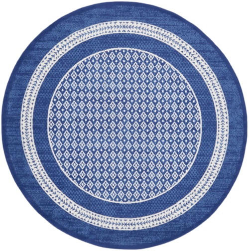 8'  Navy Round Rug