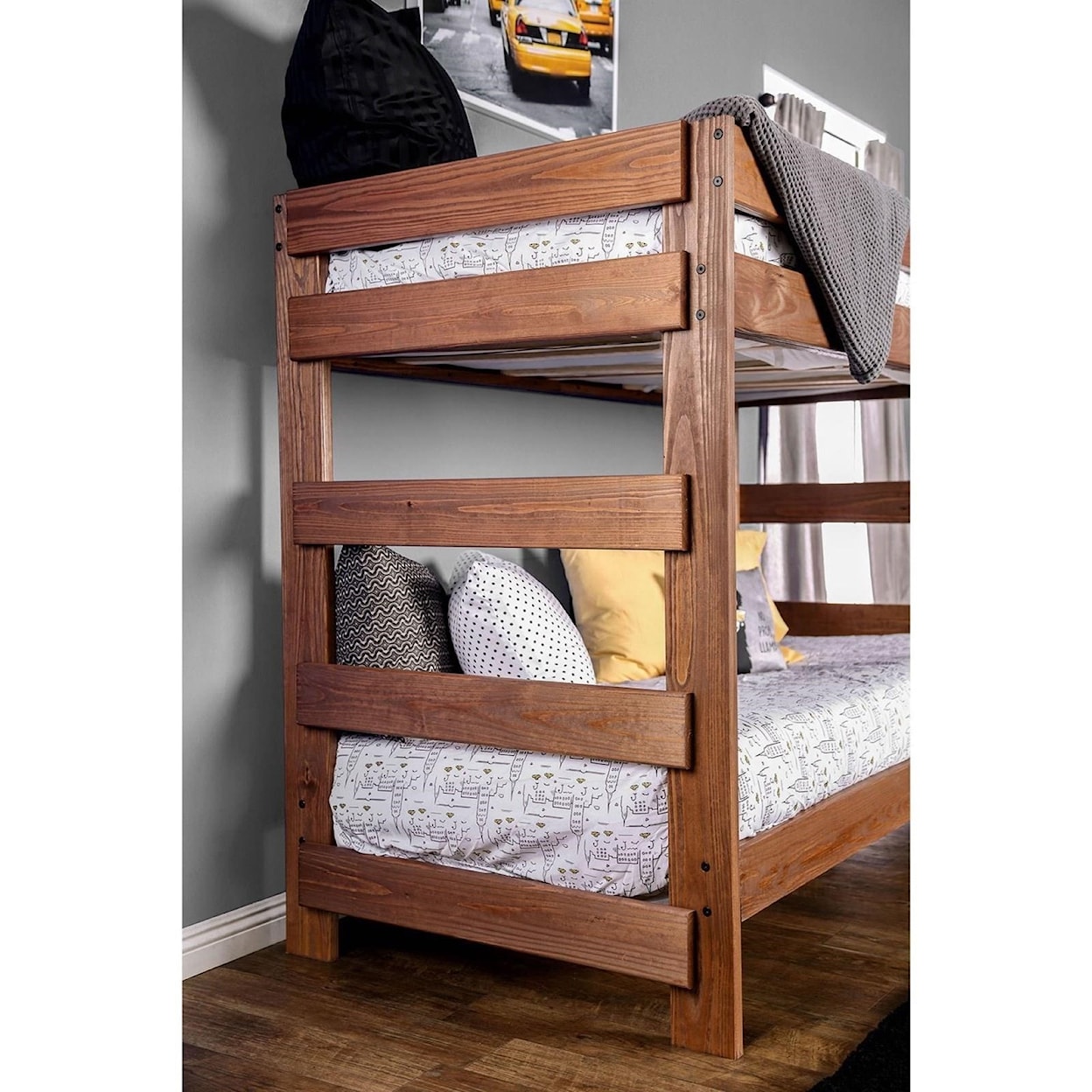 FUSA Arlette Twin/Twin Bunk Bed