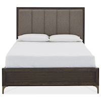 California King Panel Bed in Vintage Coffee