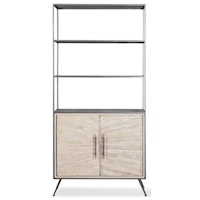 Contemporary Bookcase with 2 Doors