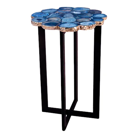 Azul Agate Accent Table