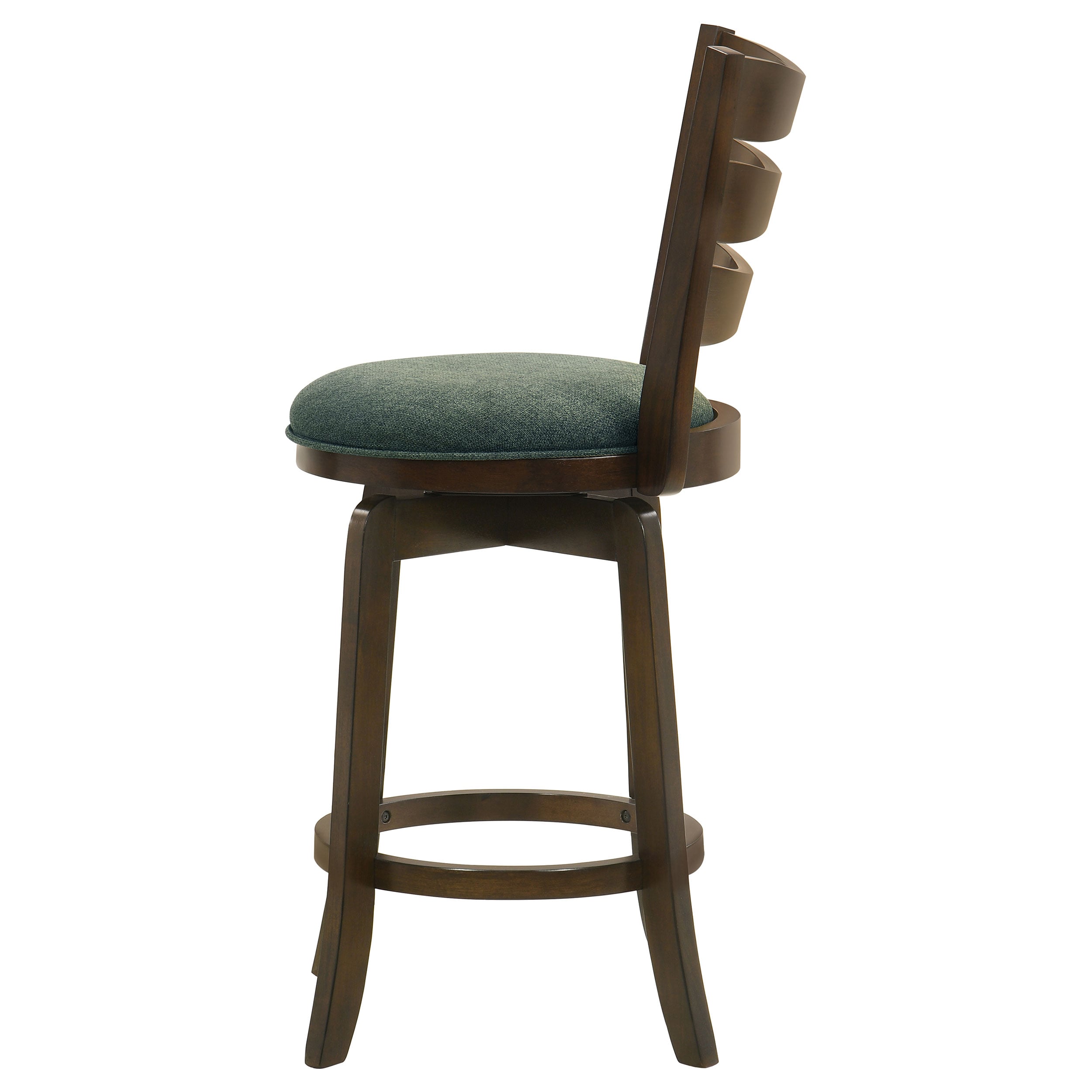Wood Counter Height Swivel Bar Chair