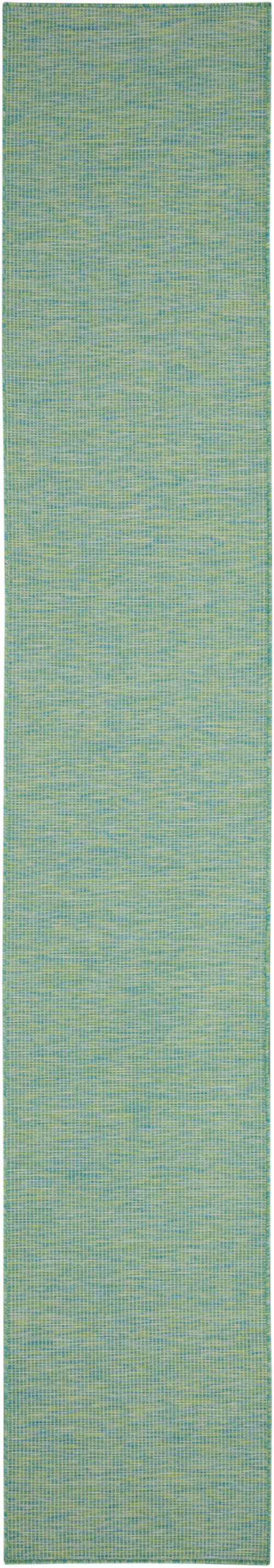 2'2" x 10' Blue/Green Runner Rug