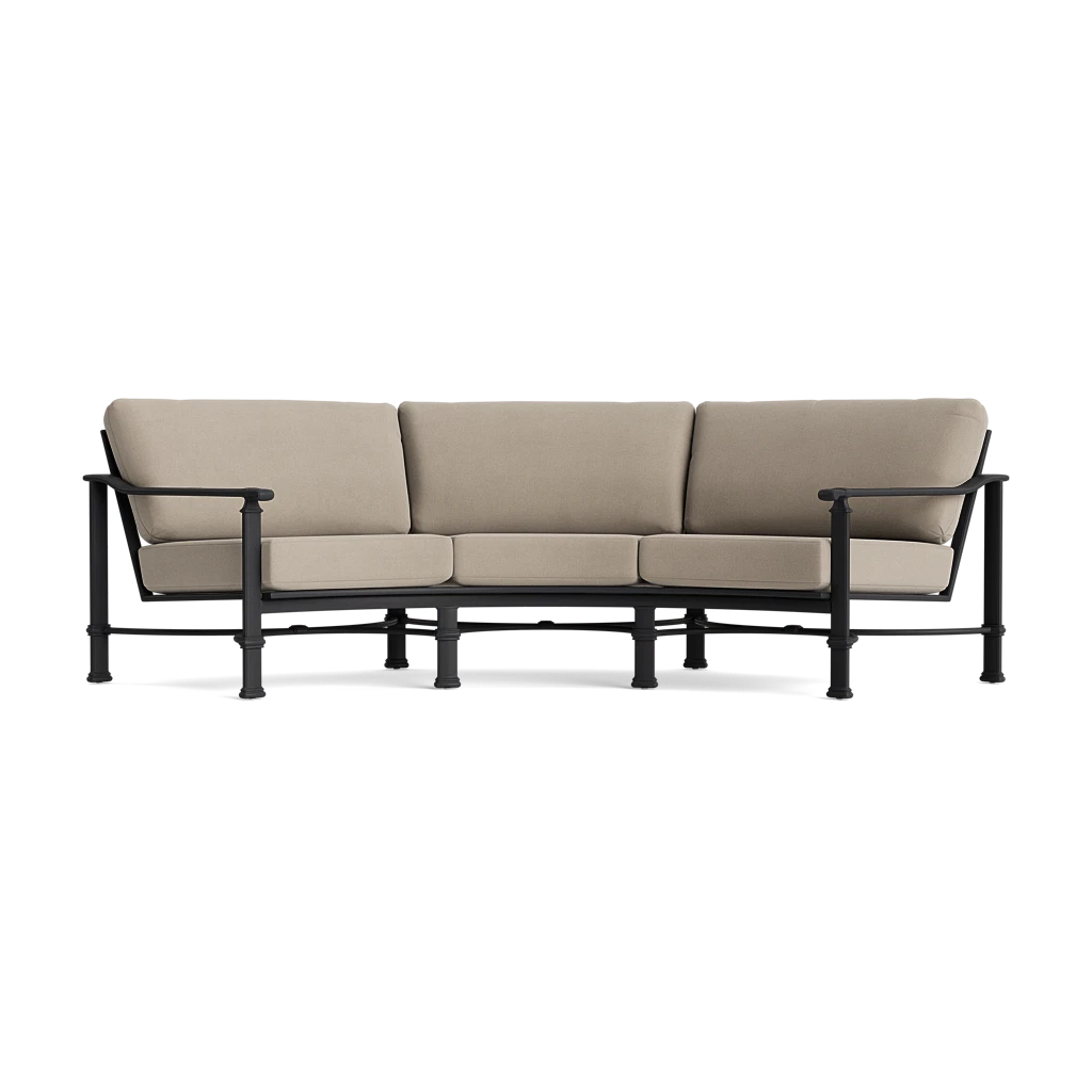 Cushioned Conversation Sofa