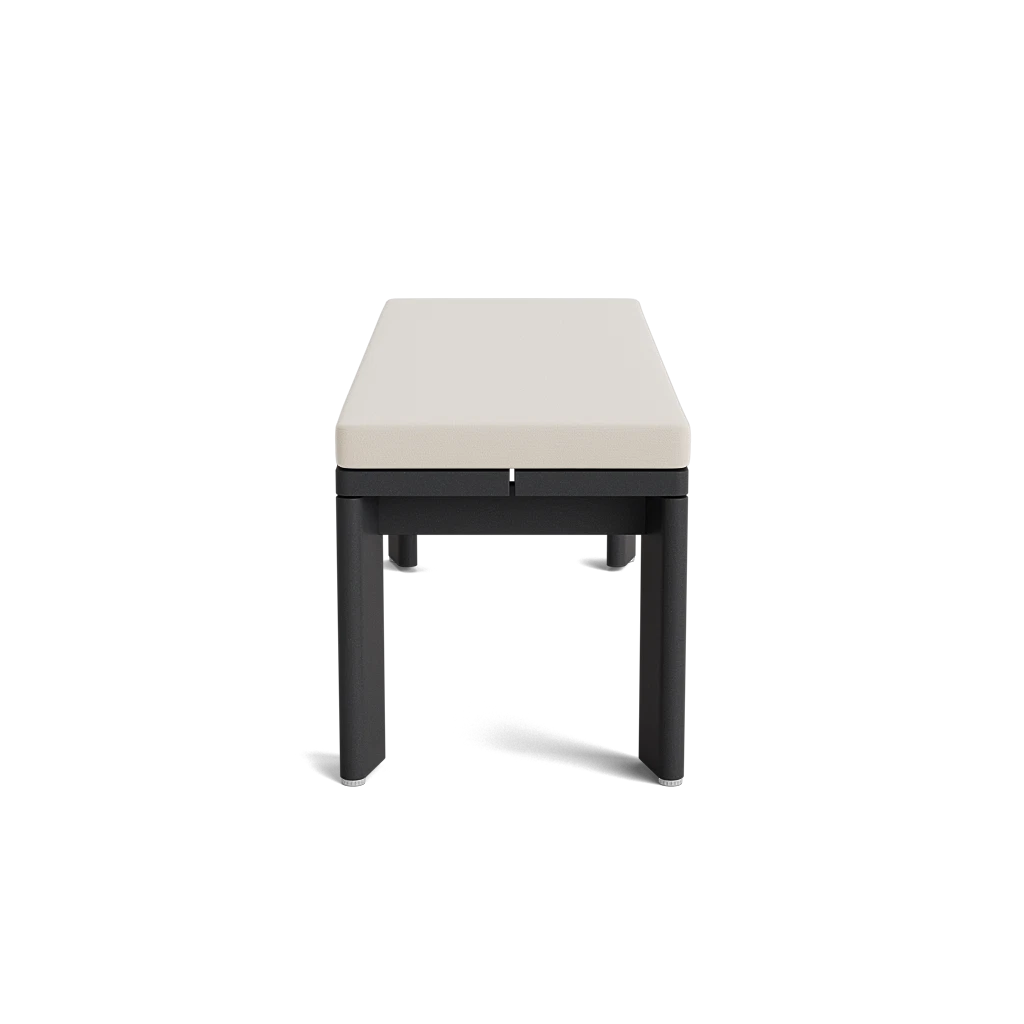 52" Cushioned Aluminum Dining Bench