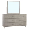 Modus International Argento Dresser and Mirror Set