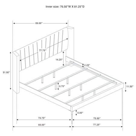 Kendall King Panel Bed