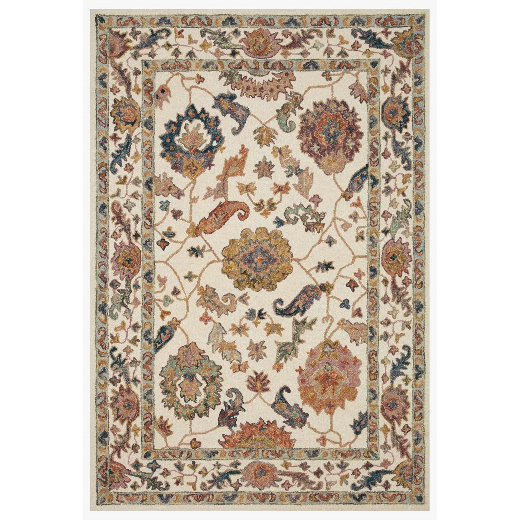 Loloi Rugs Padma 8'6" x 12' White / Multi Rug