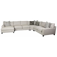 Casual 4-Piece Sectional with LAF Chaise