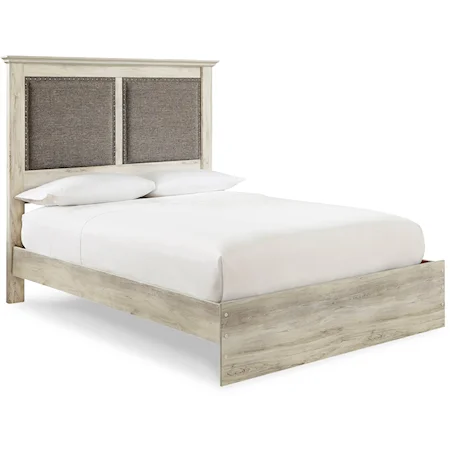 Queen Upholstered Panel Bed