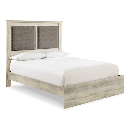 Queen Upholstered Panel Bed