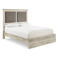 King Upholstered Panel Bed