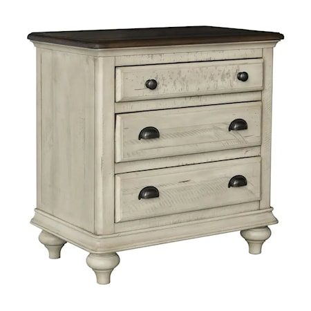 3-Drawer Nightstand