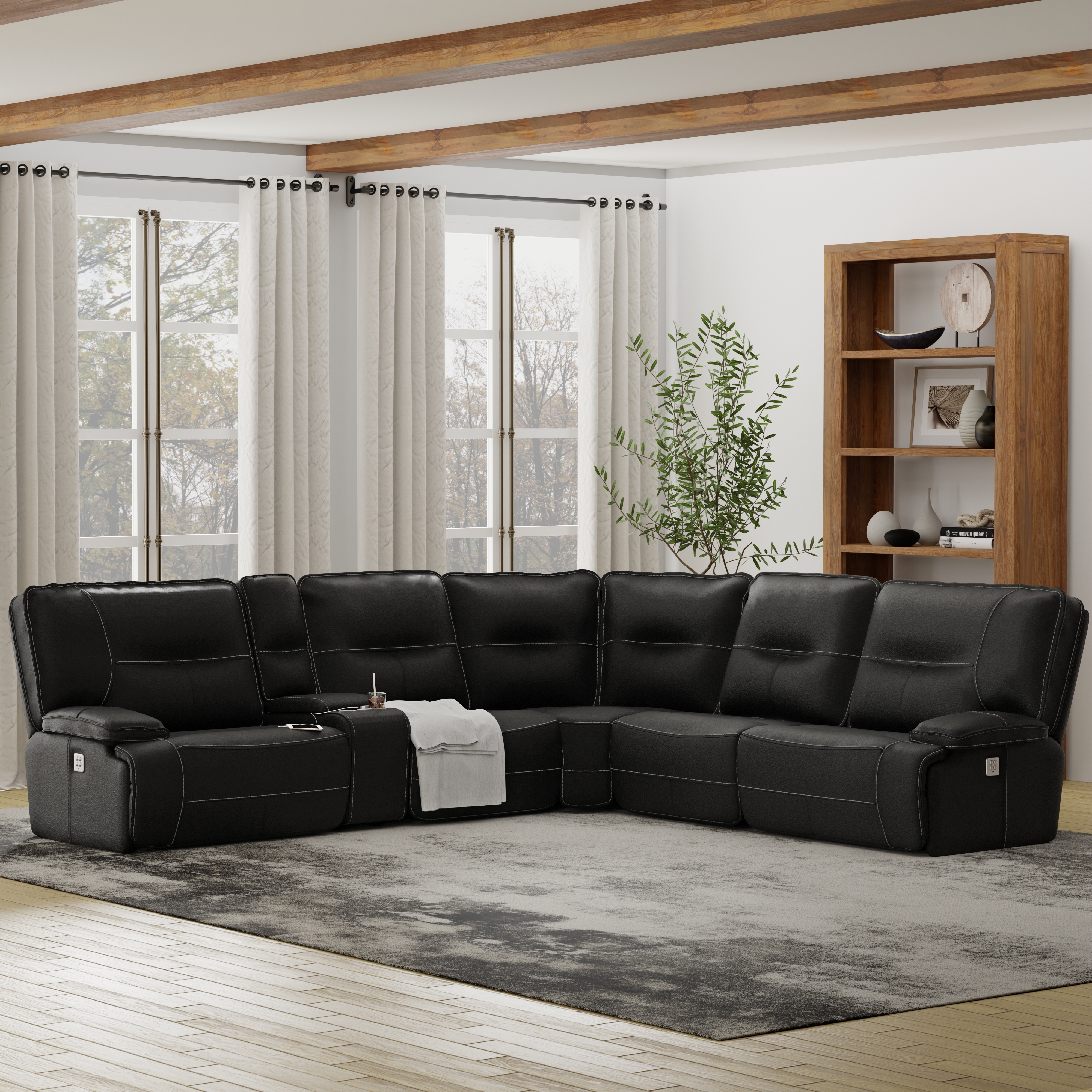 6-Piece Power Reclining Sectional Sofa